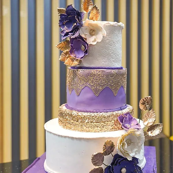 Lilac Wedding Cake